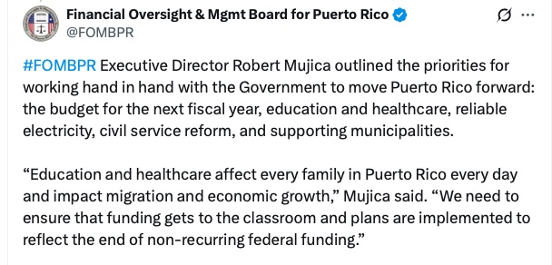 Puerto Rico Told to Expect Cuts in Federal Funding