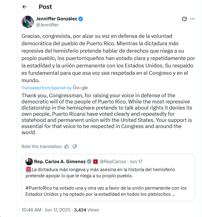 Cuba Once Again Calls for Puerto Rican Independence; Puerto Rico and the U.S. Respond