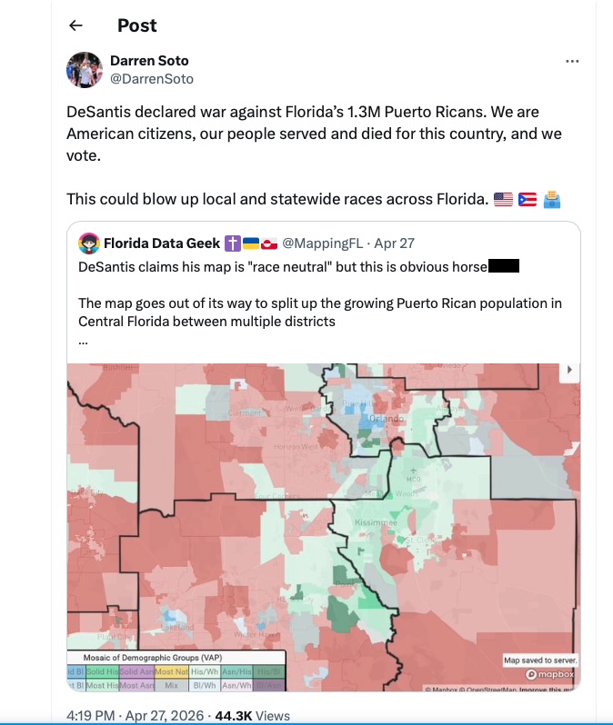 Florida Redistricting and Puerto Rican Voters