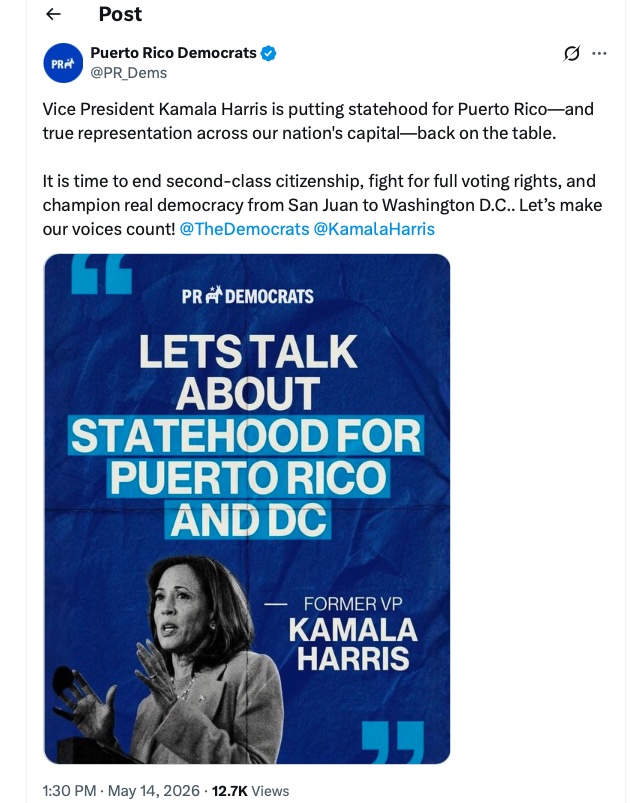 Kamala Harris on Puerto Rico Statehood
